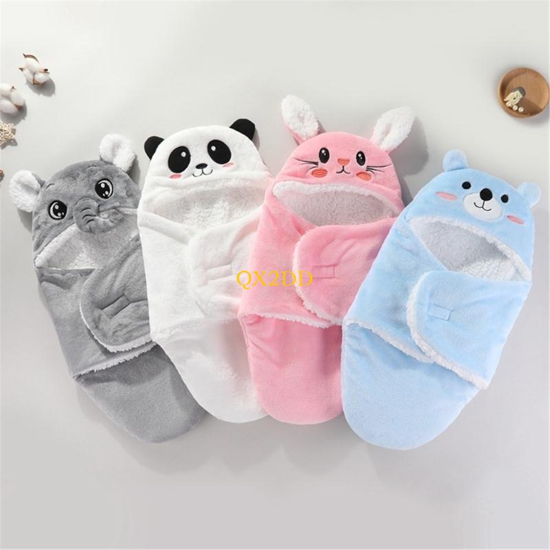 Fleece Sleep Bag - QX2D Newborn Baby Wrap Blanket Autumn