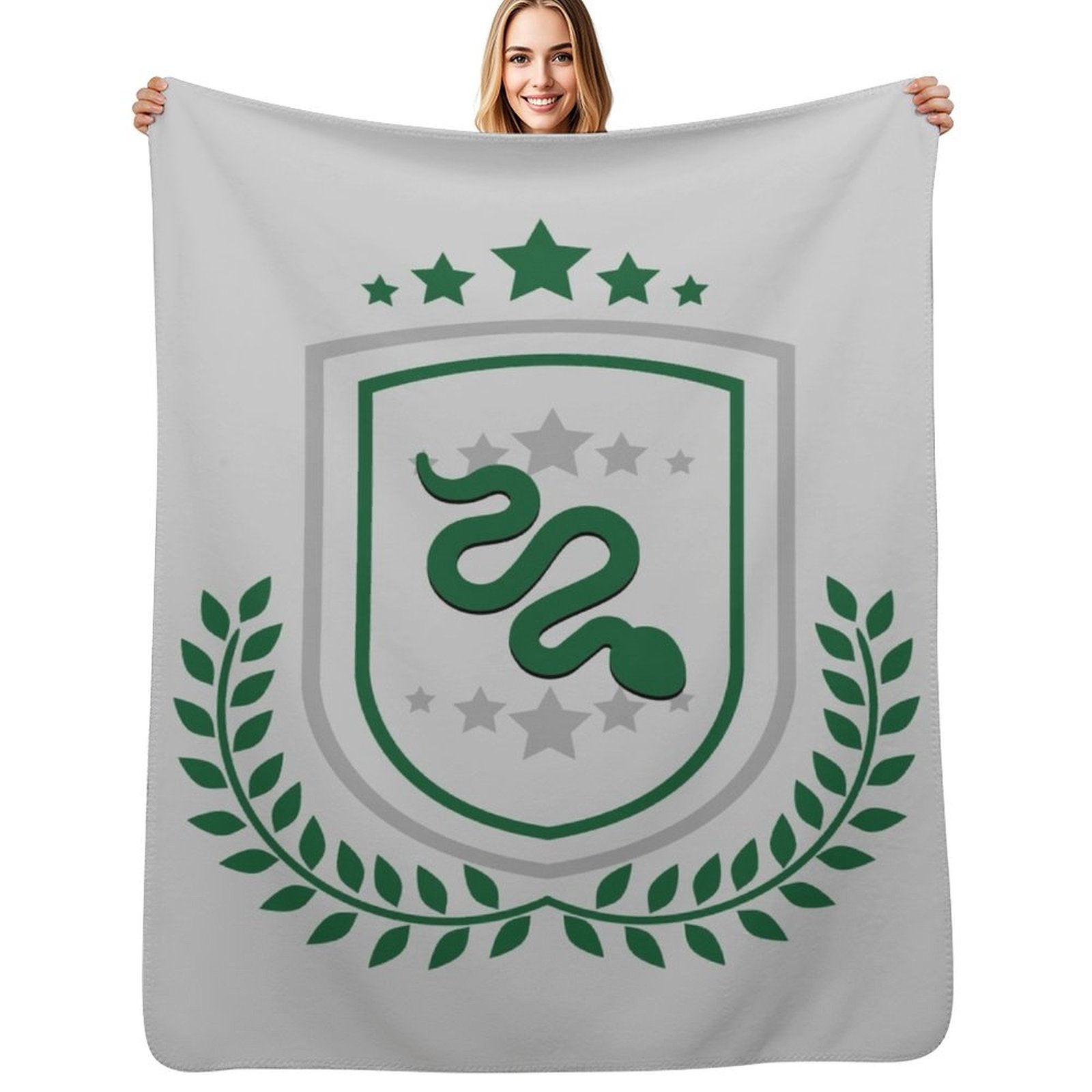 Fleece Sleep Bag - Snake Star Emblem Throw Blanket Sleeping