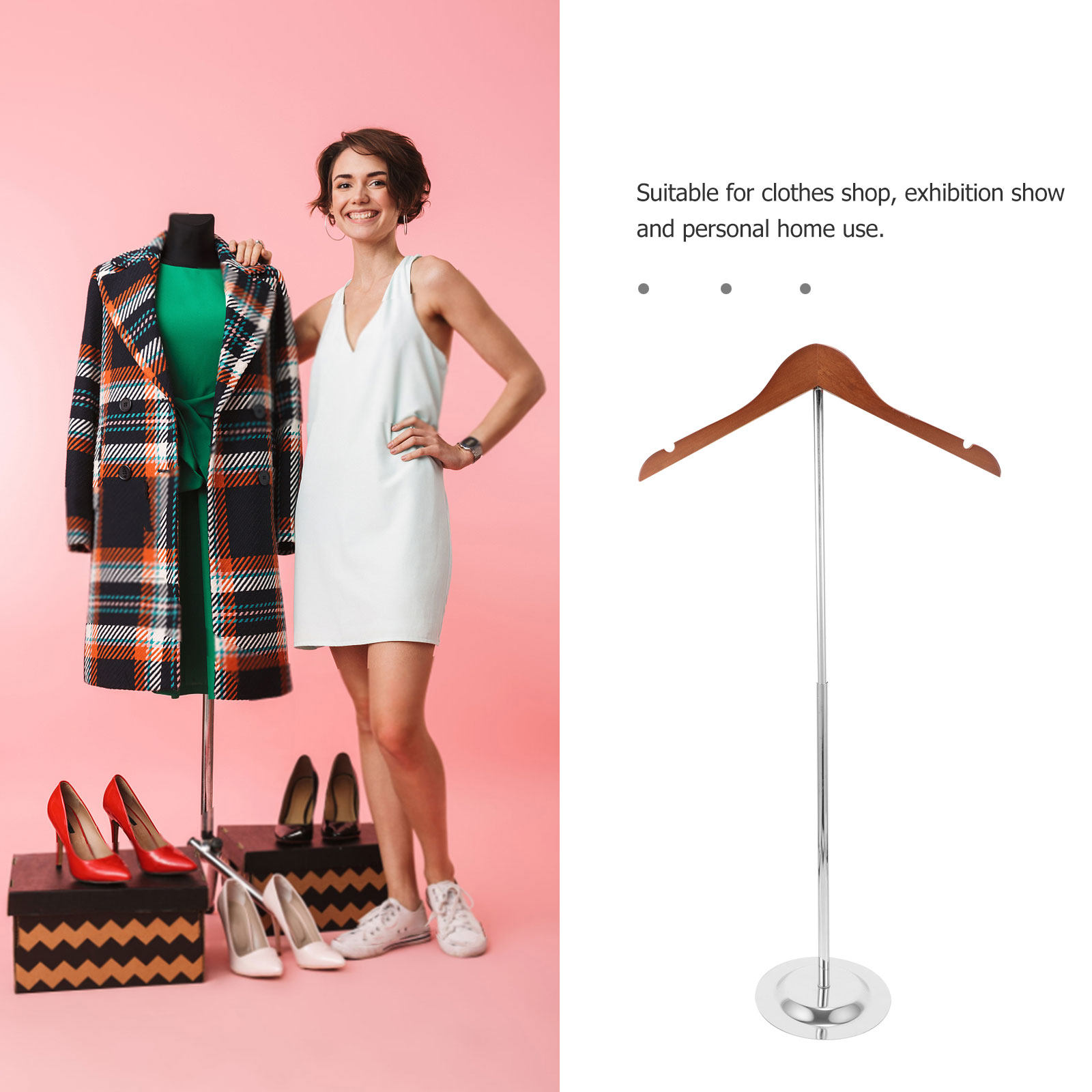 T-Shaped Clothing Display Stan - Baby Clothing Display Stand recension och pris