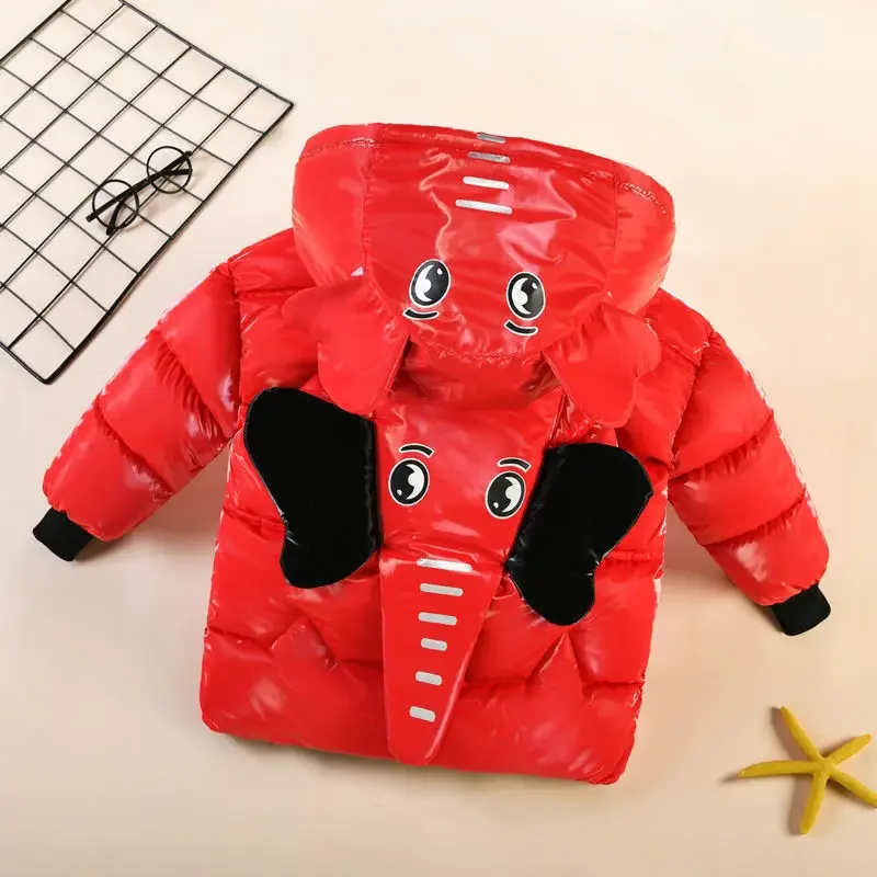 Boys' Cotton Padded Cartoon 3D - Baby Clothing Elephant recension och pris