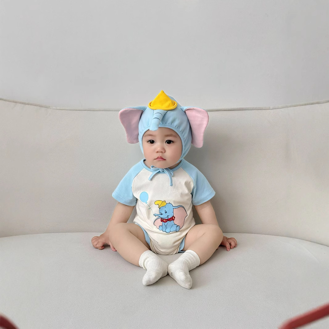3D Elephant Print Baby Onesie  - Baby Clothing Elephant recension och pris