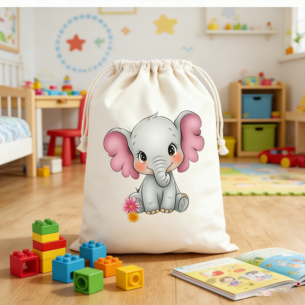 Custom Name Cartoon Baby Eleph - Baby Clothing Elephant recension och pris