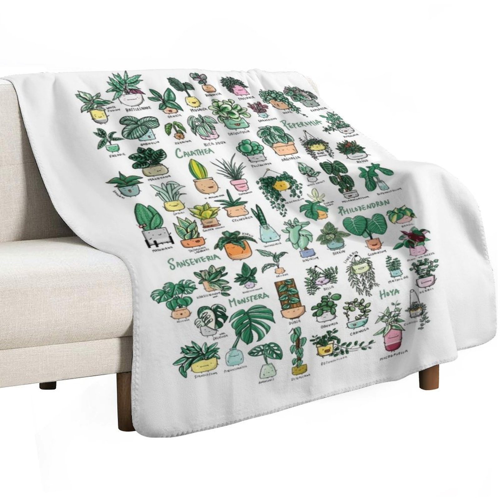 Plant Families Throw Blanket D - Fleece Sleep Bag recension och pris