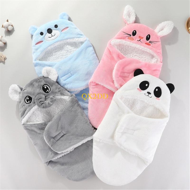 QX2D Newborn Baby Wrap Blanket - Fleece Sleep Bag recension och pris