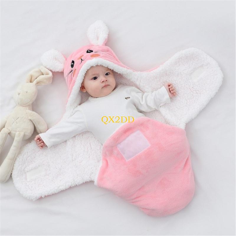 QX2D Newborn Baby Wrap Blanket - Fleece Sleep Bag recension och pris