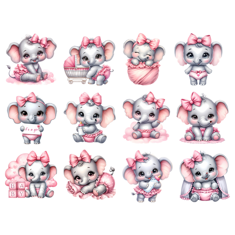 Landscape Pink Baby Iron On Tr - Baby Clothing Elephant recension och pris