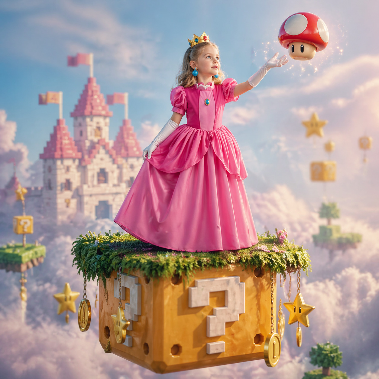 Princess Peach Style Dress Up  - Baby Clothing Size recension och pris