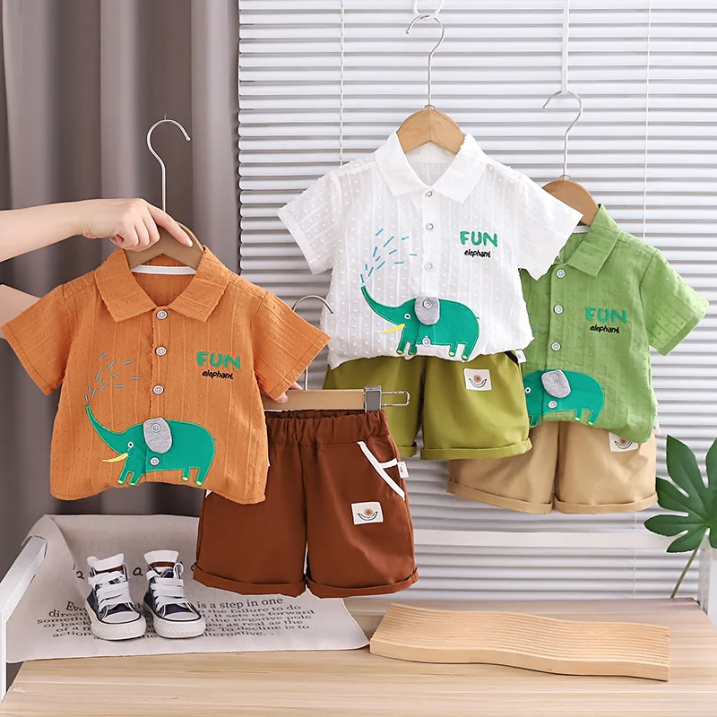 2026 Summer Baby Boys' 2Pcs Ou - Baby Clothing Elephant recension och pris