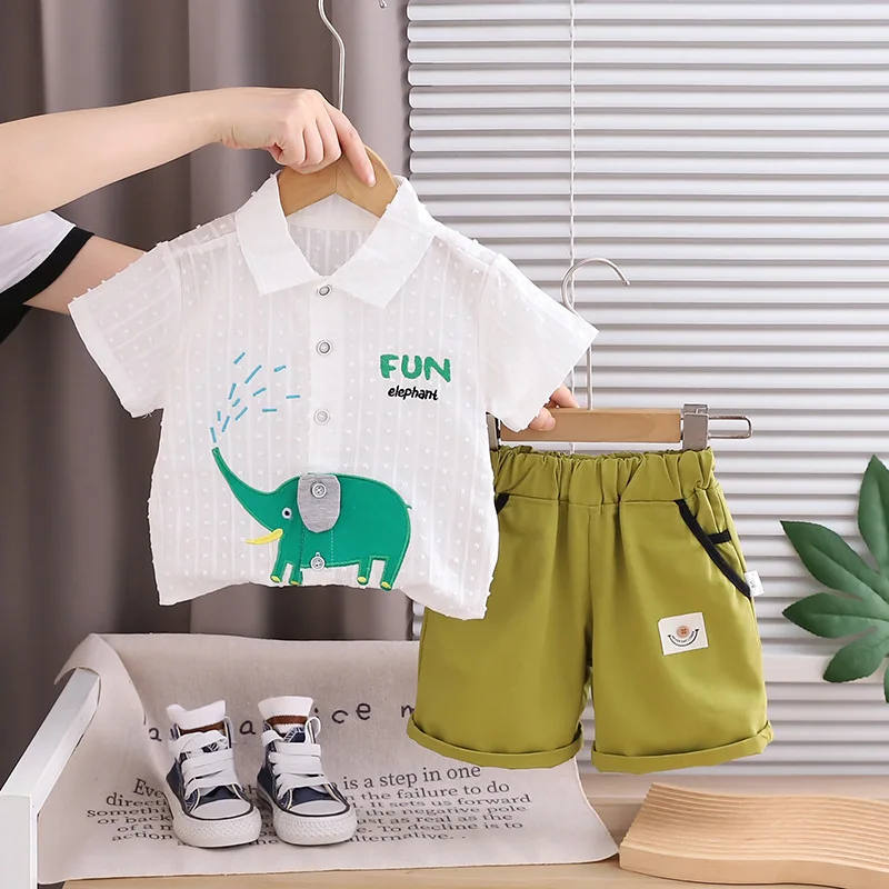 2026 Summer Baby Boys' 2Pcs Ou - Baby Clothing Elephant recension och pris