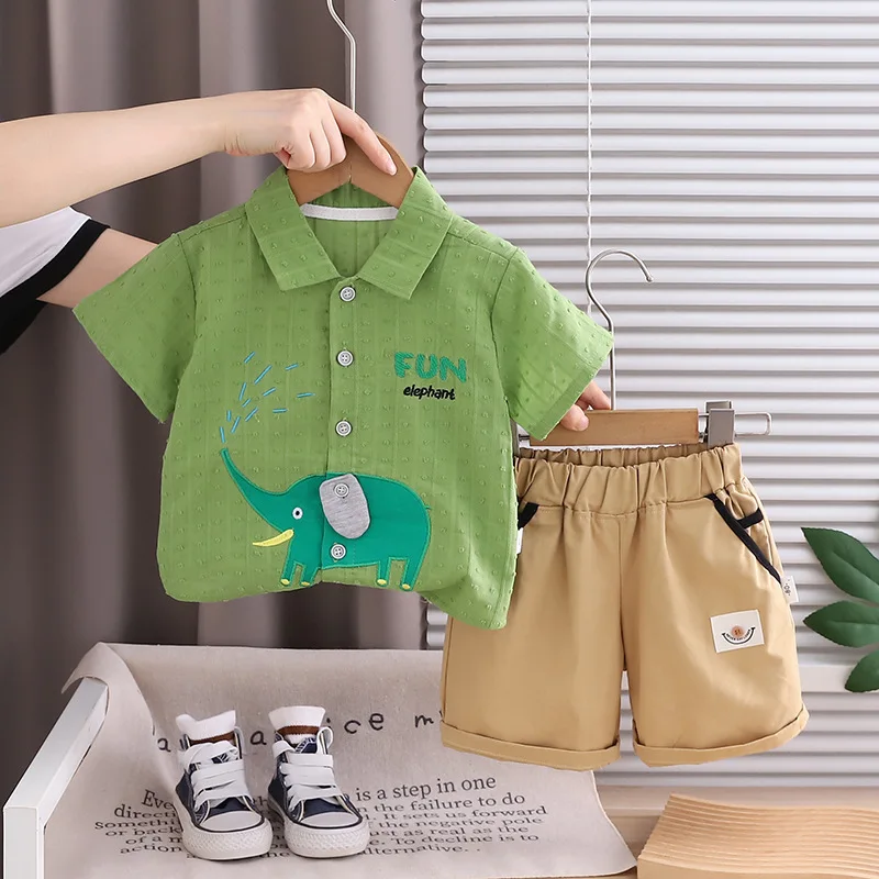 2026 Summer Baby Boys' 2Pcs Ou - Baby Clothing Elephant recension och pris