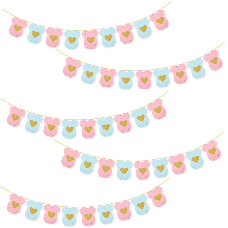 Baby Shower Paper Garland Shor - Baby Clothing Rail recension och pris