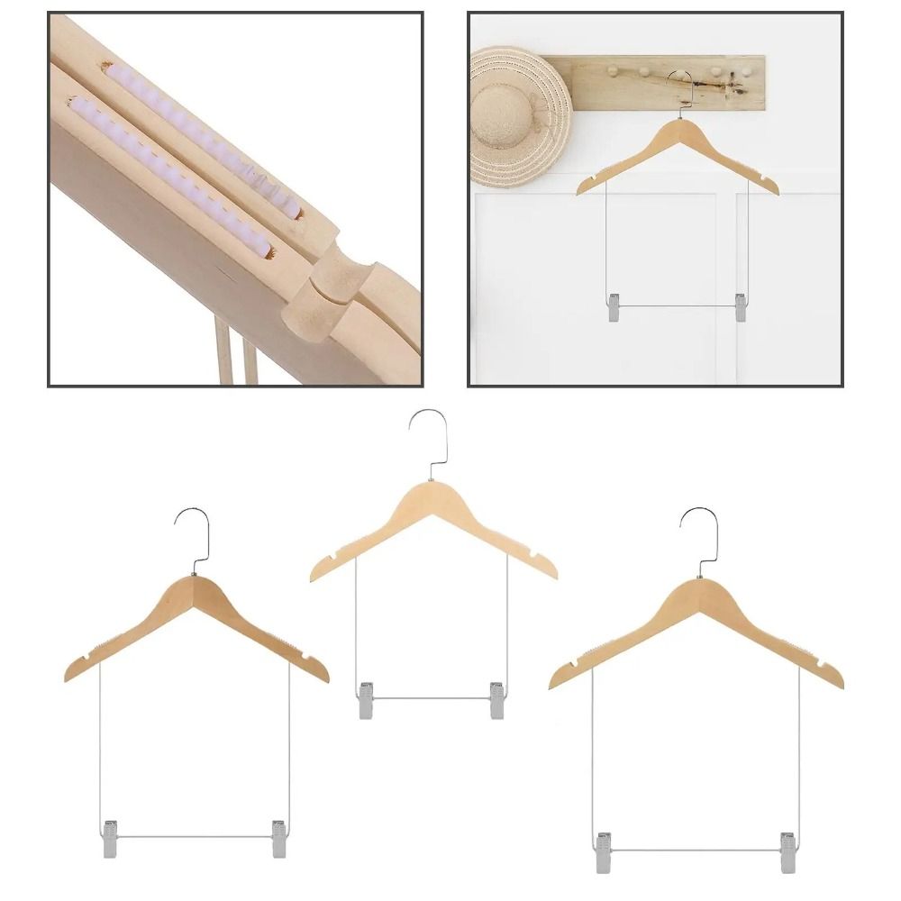 Solid Wood Suit Hangers Underw - Baby Clothing Display Stand recension och pris