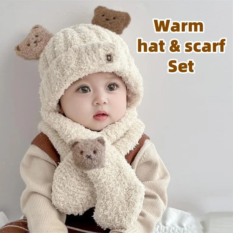 1-10PCS Baby Hat Scarf for Gir - Baby Clothing Winter recension och pris